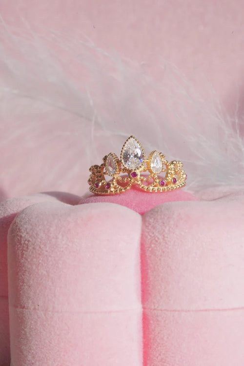 Anillo Enredados | Baño de oro + CAJA DE REGALO + TARJETA 👑💜✨