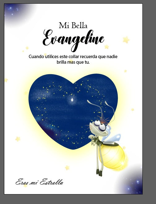 Collar Evangeline | Charm Princesa y el Sapo + Caja + TARJETA DEDICATORIA 👑💗