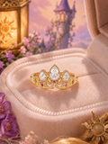 Anillo Enredados | Baño de oro + CAJA DE REGALO + TARJETA 👑💜✨